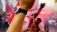 شوارع تونس حمراء و بيضاء