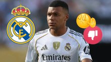 Kylian Mbappé ingresa de cambio y es abucheado por la afición del Real Madrid en el Bernabéu