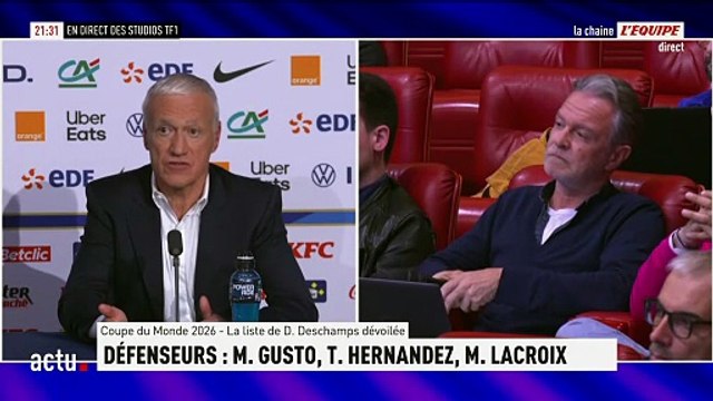 Deschamps évoque sa dernière liste : « Évidemment que c'est dur » - Foot - Coupe du monde