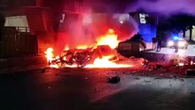 Se salvan de milagro tras volcadura e incendio en Constituyentes