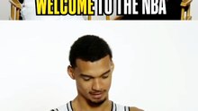 Wemby's wellcome to NBA moment #basketball #nba