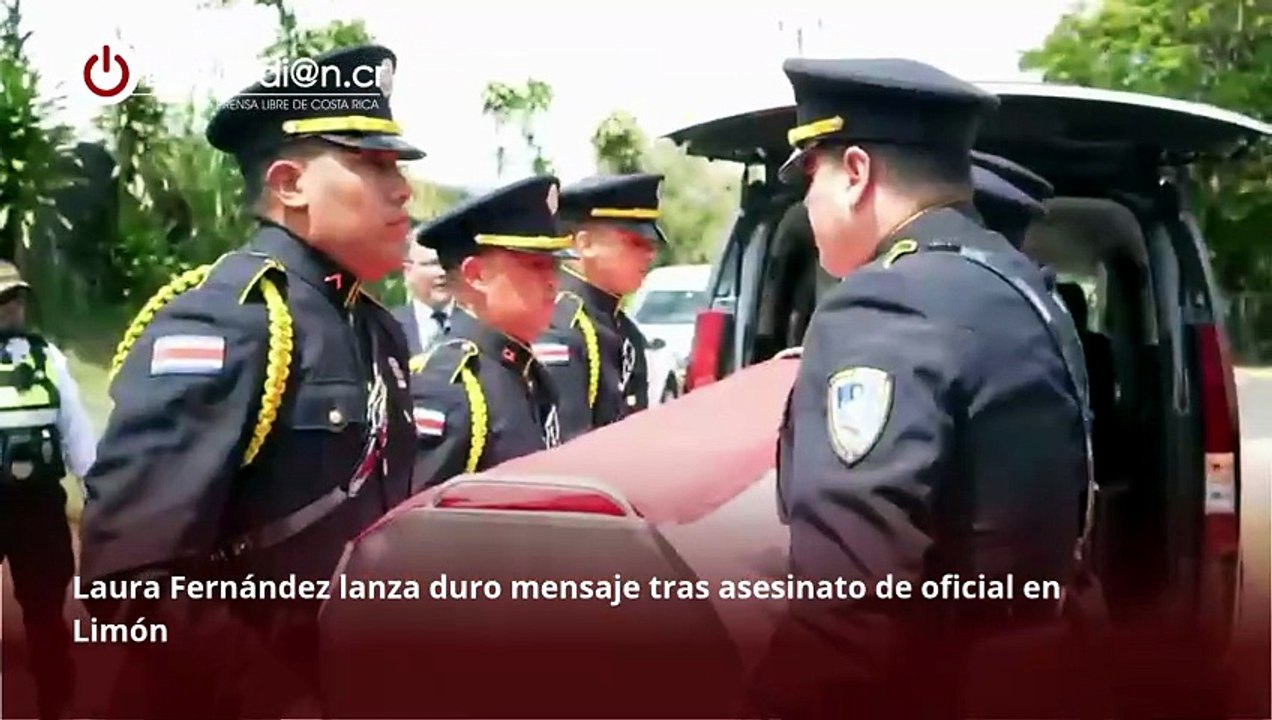 Laura Fernández lanza duro mensaje tras asesinato de oficial en Limón