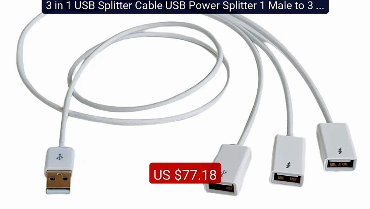 3 in 1 USB Splitter Cable USB Power Splitter 1 Male to 3 Fema... — Amazing Value 2026 | Must Have!