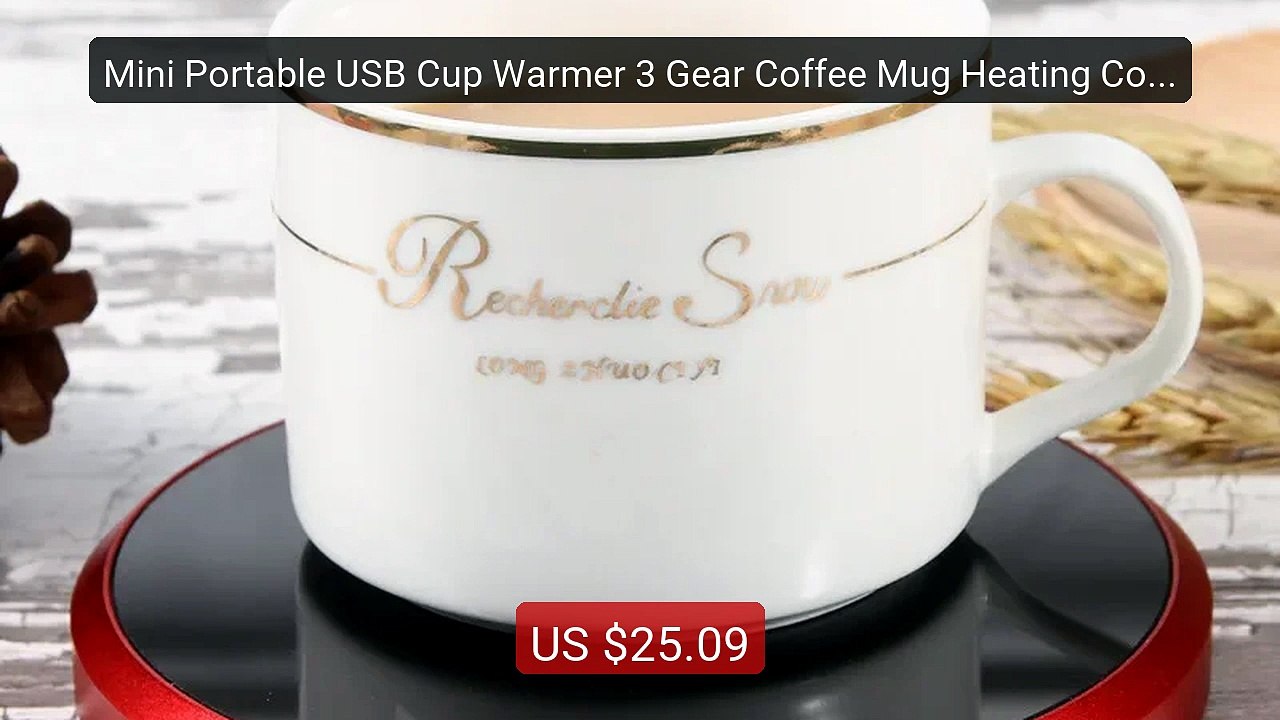 Mini Portable USB Cup Warmer 3 Gear Coffee Mug Heating Coas...  Top Pick  2026 | Unbeatable Price! - video Dailymotion