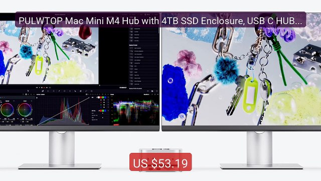 PULWTOP Mac Mini M4 Hub with 4TB SSD Enclosure, USB C HUB S... — Top Pick 2026 | Unbeatable Price!