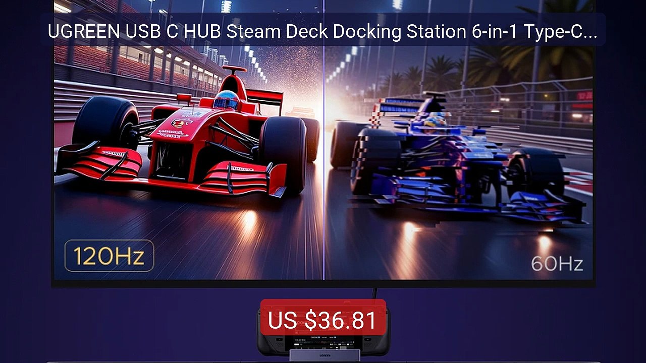 UGREEN USB C HUB Steam Deck Docking Station 6-i...