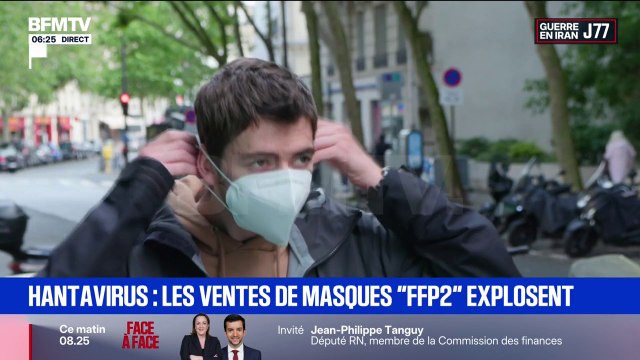C'est presque un réflexe d'aller s'équiper en masques : avec l'arrivée de l'hantavirus en France, les ventes de masques FFP2 explosent