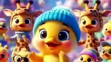 Cute duckling cartoon dancing fun video