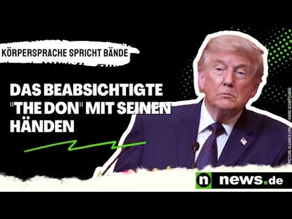 Donald Trump in China: Körpersprache spricht Bände - das beabsichtigte 'The Don' mit seinen Händen