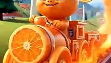Cute cartoon driving train