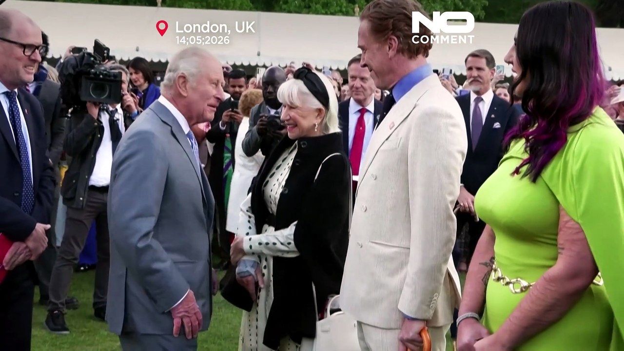 König Charles und Idris Elba legen bei royaler Gartenparty auf
