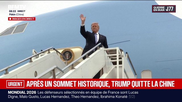 Sommet Chine-États-Unis: Donald Trump quitte Pékin après deux jours de voyage diplomatique auprès de Xi Jinping