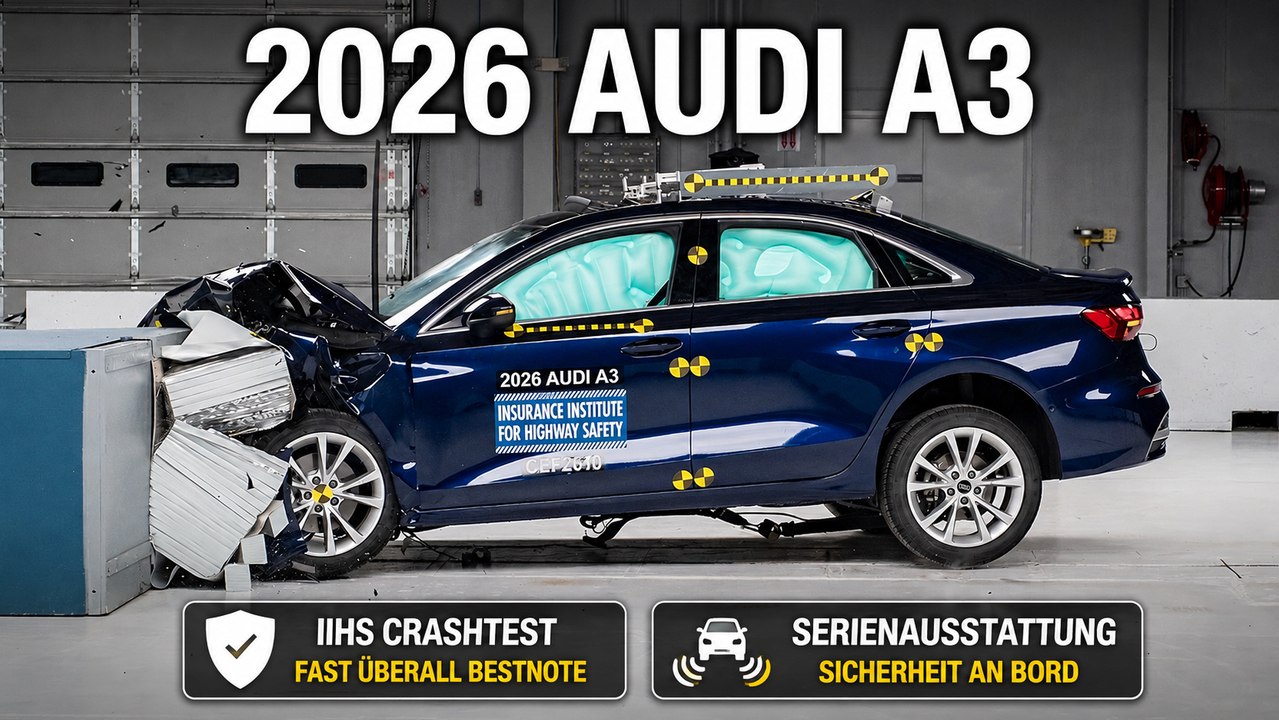 Audi A3 2026 IIHS Crashtest & Assistenzsysteme im Fokus