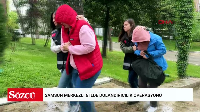 Samsun merkezli 6 ilde dolandırıcılık operasyonunda 7 şüpheli adliyede