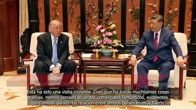 Trump destaca ante Xi los fantásticos acuerdos comerciales