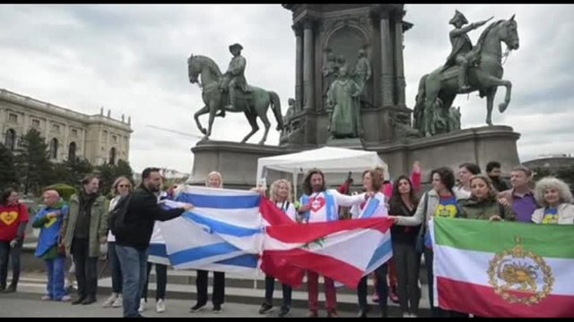 Flash mob a sostegno di Israele durante l'Eurovision a Vienna