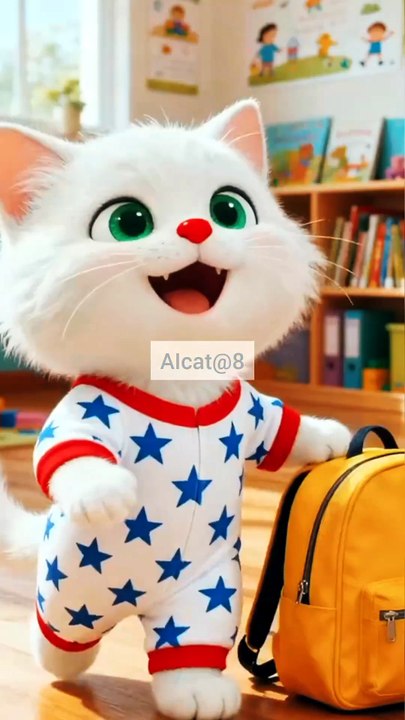 Cat in School 😸wait for end🤣🤣