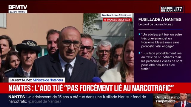 Fusillade à Nantes: Laurent Nuñez annonce créer une antenne de l'office de lutte contre les stupéfiants ici à Nantes pour lutter contre le narcotrafic