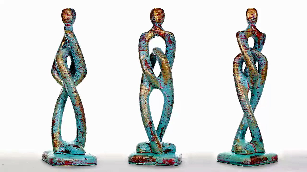 Schreitender Mann ohne den Elefantenkopf - Skulptur