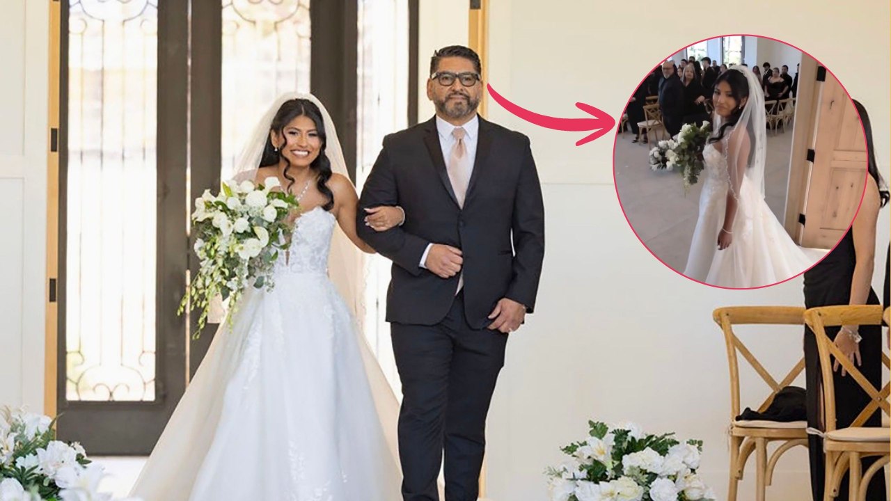 Dad Wears Meta Glasses To Capture Walking Daughter Down The Aisle | Happily TV