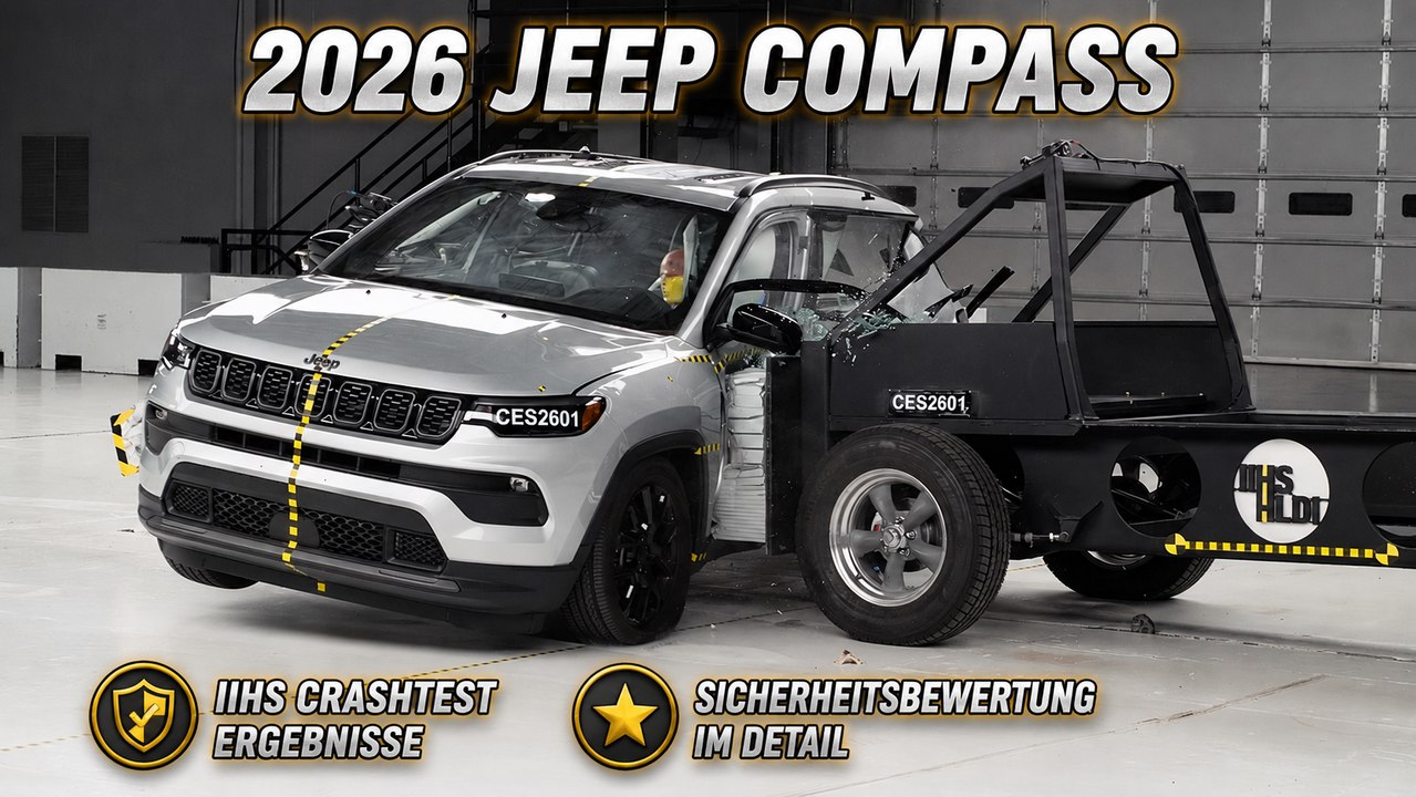 IIHS Crashtest 2026 Jeep Compass im Sicherheits-Check