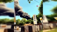 Bursa’da inşaat malzemesi deposunda büyük yangın