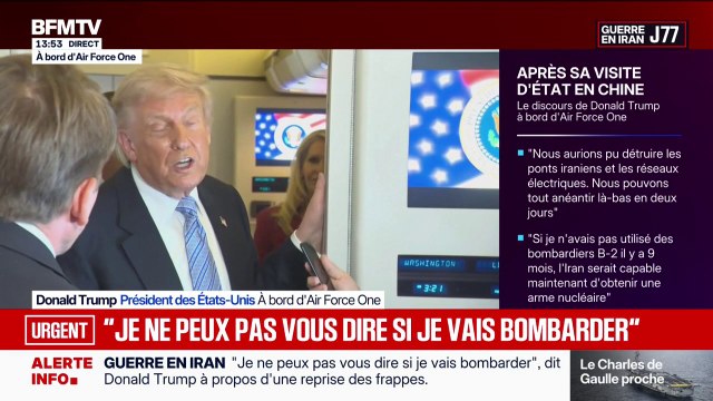 Guerre en Iran: Je ne peux pas vous dire si nous allons bombarder , affirme Donald Trump