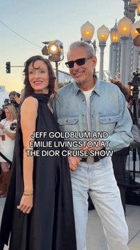 Jeff Goldblum and Emilie Livingston Shine at Dior Cruise Show