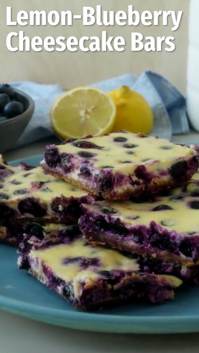 How to Make Lemon-Blueberry Cheesecake Bars
