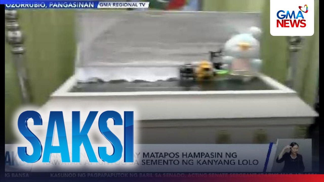 3-anyos na bata, patay matapos hampasin ng kawayan at iuntog sa semento ng kanyang lolo | Saksi