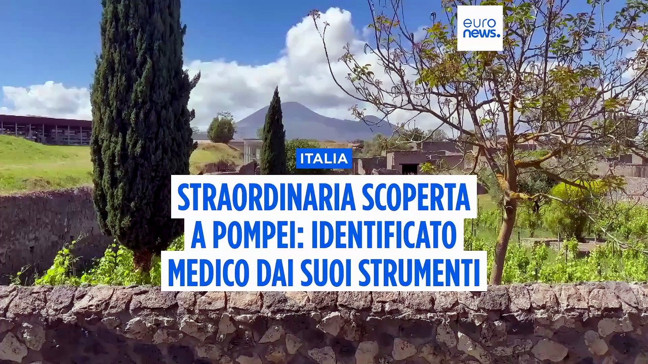Scoperta straordinaria a Pompei: identificato un medico grazie ai suoi strumenti