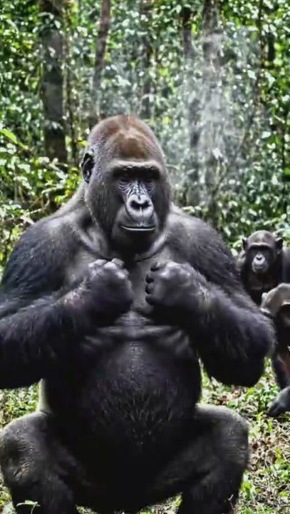 The Most Dangerous Family on Earth! 🦍🚨 #short #wildlife #Animalfacts #Shorts #dailymotionShorts #ViralShorts #TrendingShorts