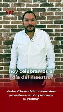 📚👩🏻‍🏫👨🏻‍🏫 En el marco del Día del Maestro, Carlos Villarreal compartió un mensaje de felicitación y reconocimiento a todas las maestras y maestros, destacando su entrega y el impacto que generan en cada aula y en cada estudiante 👏✨.