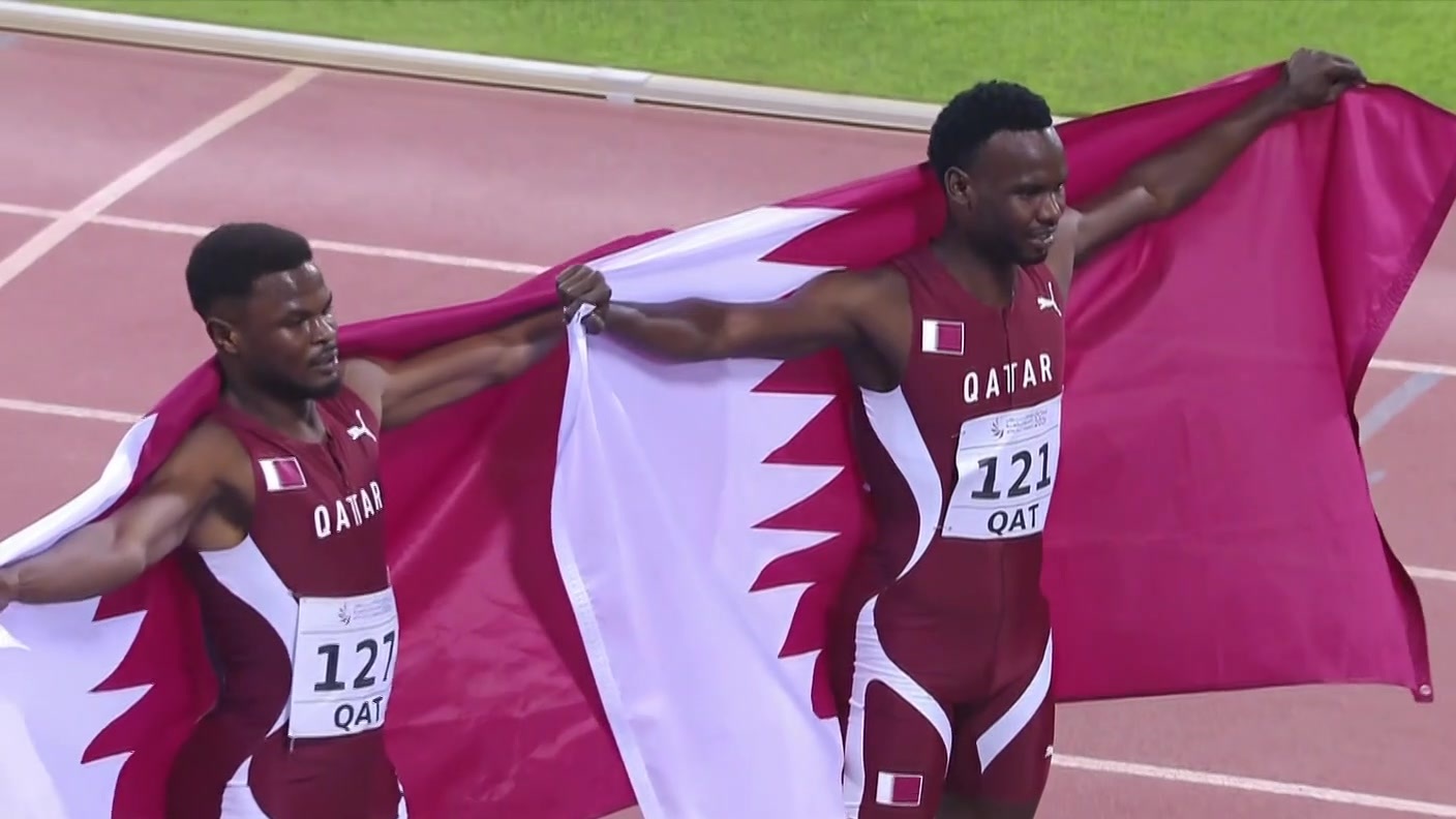 القطري عمار إبراهيم يتوج بذهبية سباق 400 متر