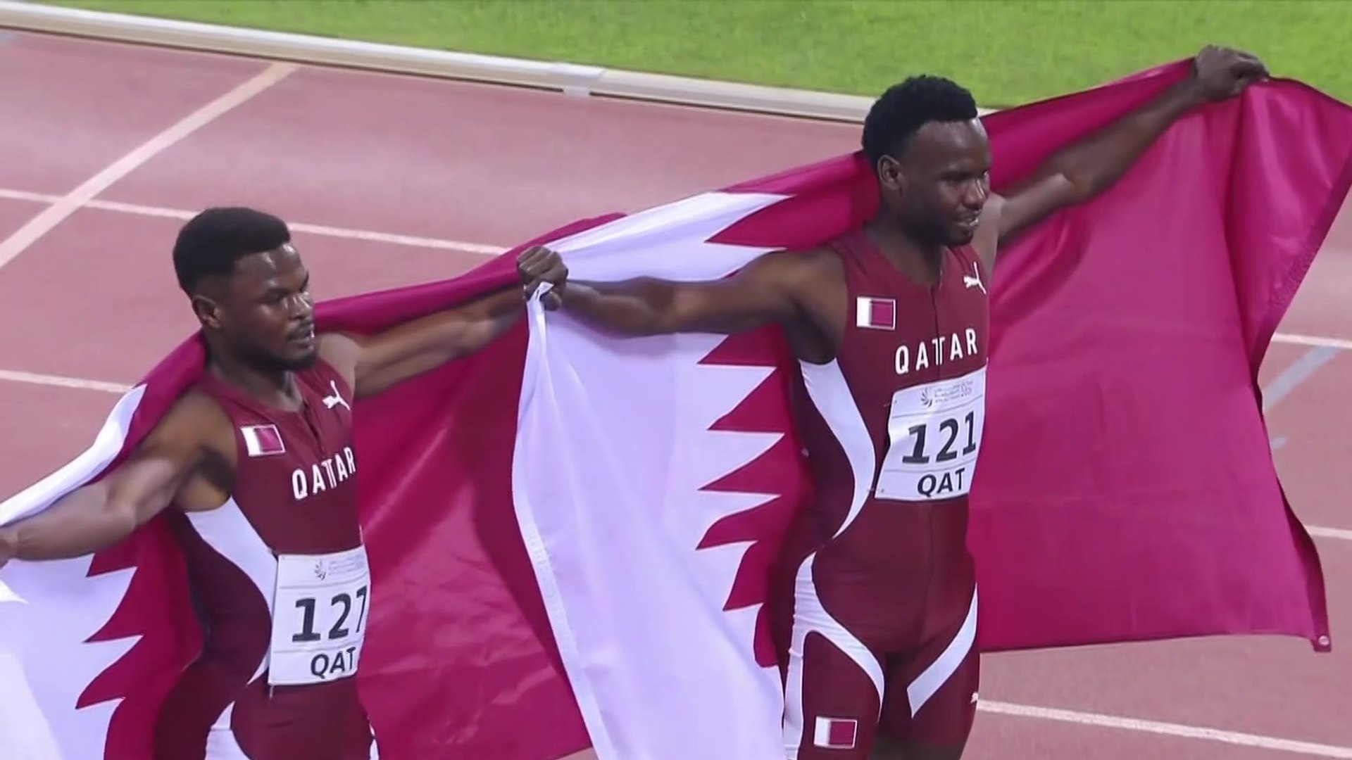 القطري عمار إبراهيم يتوج بذهبية سباق 400 متر