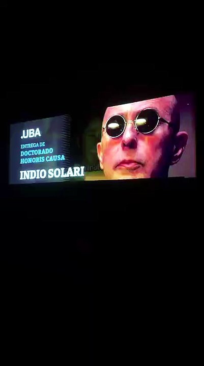 El video que envió el Indio Solari a la UBA, que lo distinguió con el Doctorado Honoris Causa