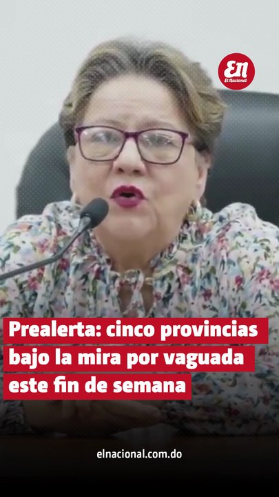 "Prealerta" en 5 provincias: autoridades prevén fuertes aguaceros este domingo por vaguada