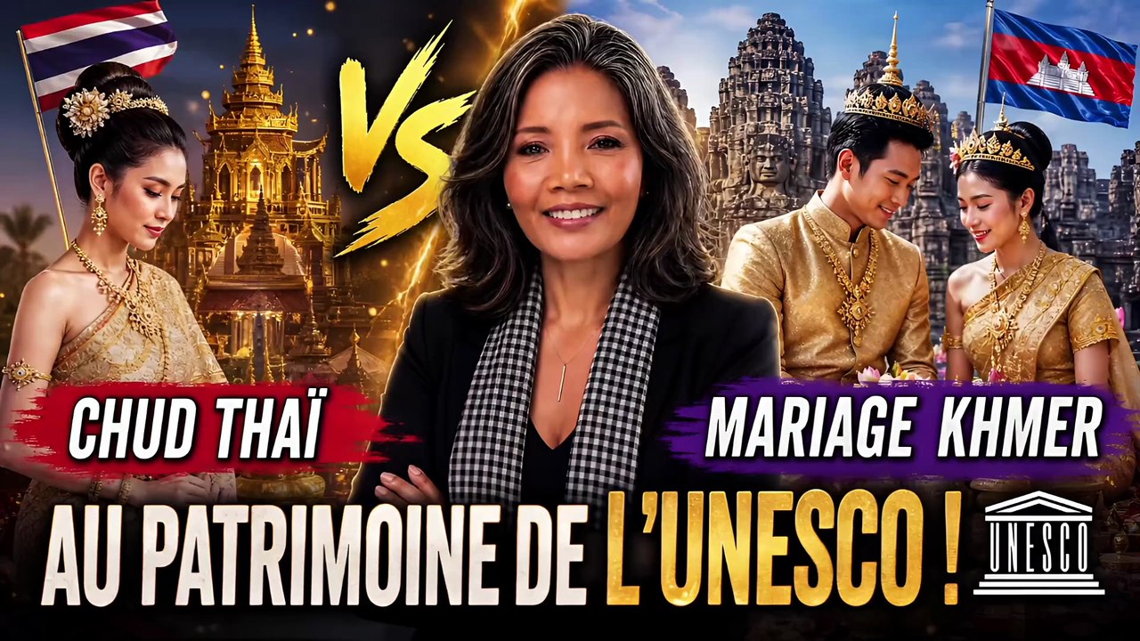 Chud thaï vs mariage khmer au patrimoine de l’Unesco (musique générée par IA texte et voix-off Neary)