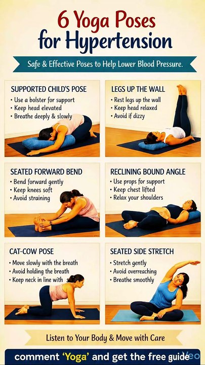 6 Daily Yoga Routine to Help Manage High Blood Pressure Naturally