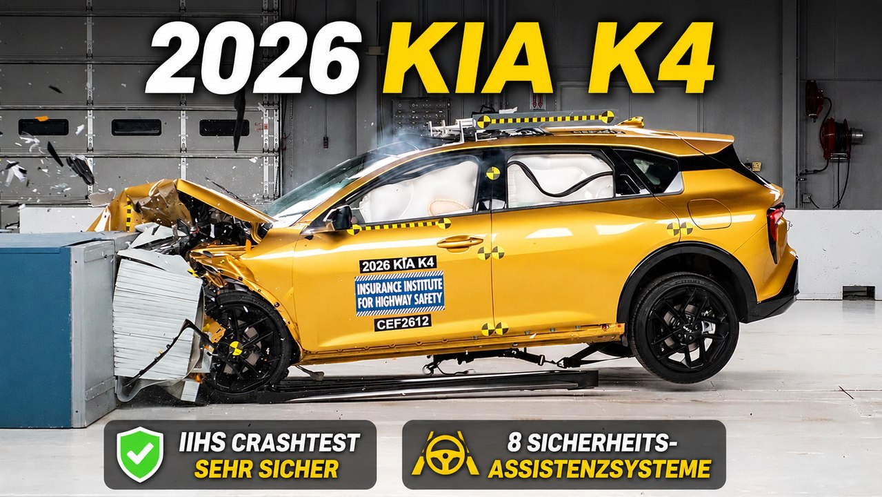 2026 Kia K4 IIHS Safety-Test: Gute Bewertungen für den K4