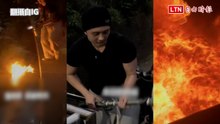 上網秀自製神級火焰槍 孫安佐家中當著父母面被警拘提