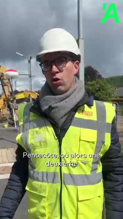 Construction d'un tunnel sous voies en gare de Dinant