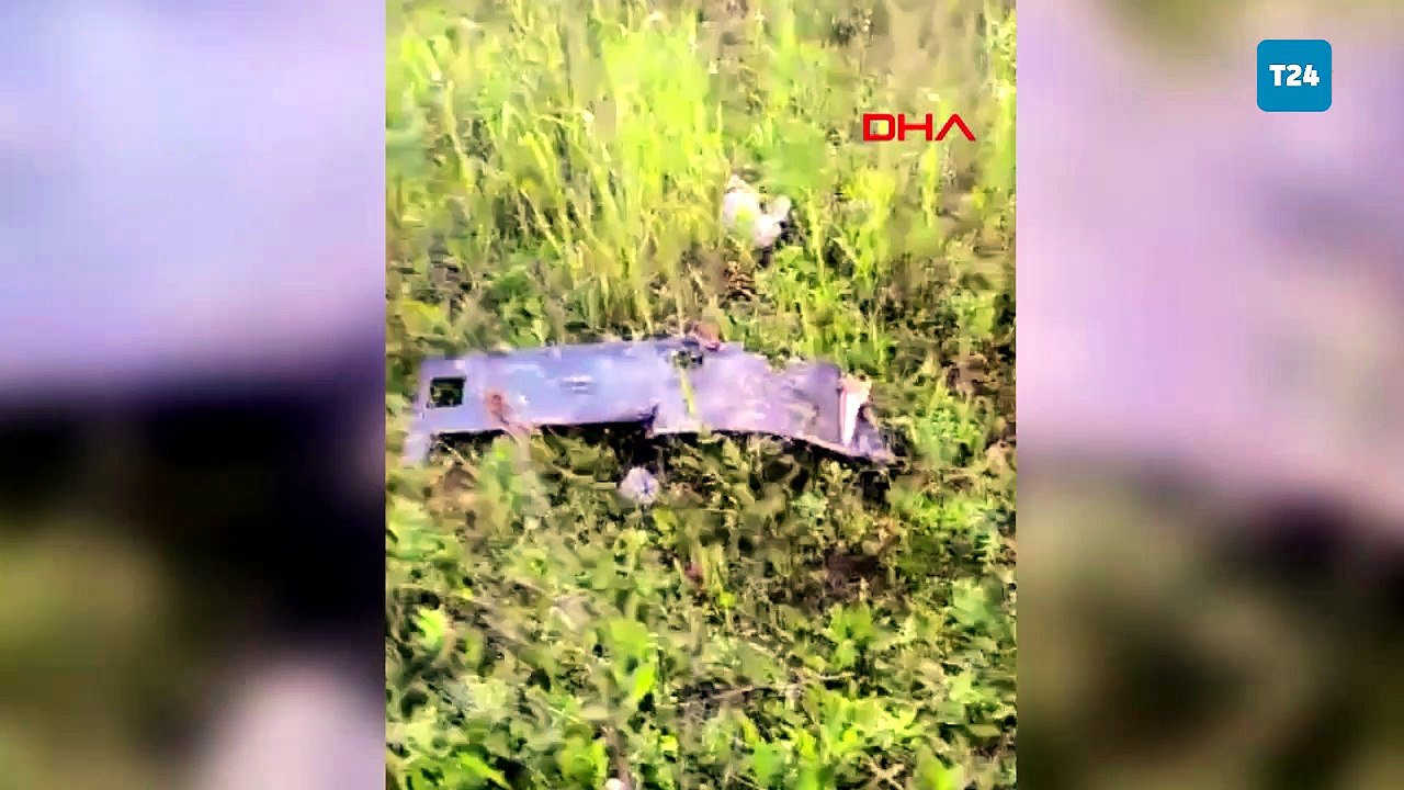 Samsun'da sokağa insansız hava aracı düştü