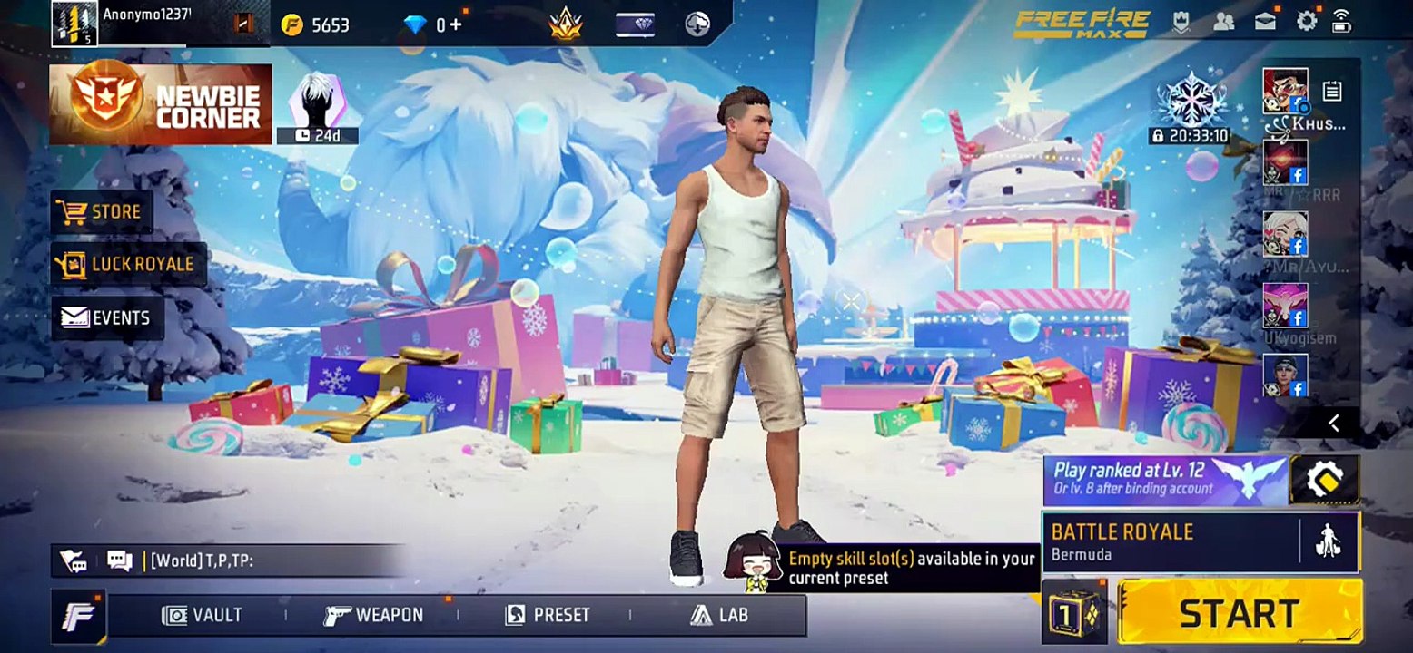 My First Ever Free Fire Match in 2026 #Freefire...