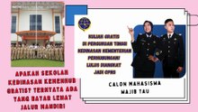 Apakah Sekolah Kedinasan Kemenhub Gratis