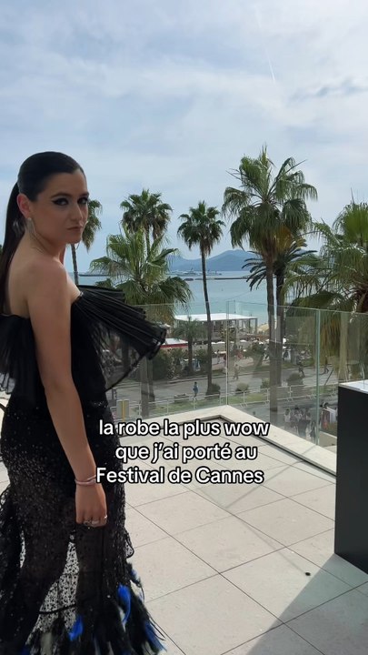 La robe la plus wow que j’ai porté au festival de Cannes ✨🎬🖤