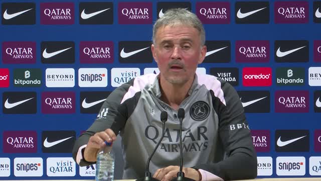 PSG - Luis Enrique esquive le sujet Lucas Chevalier