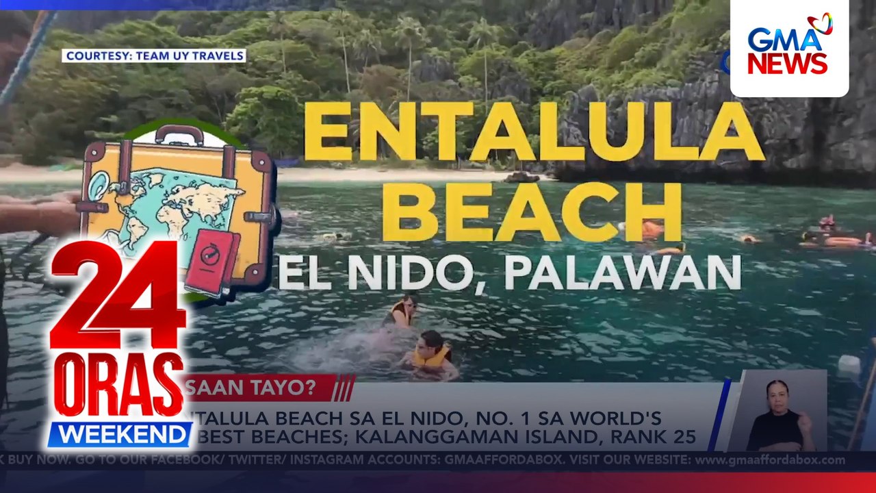 Entalula Beach, rank 1 sa World's 50 Best Beach...