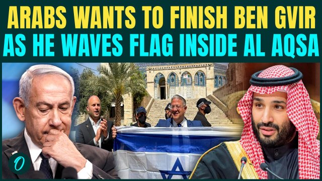 Ben Gvir WAVES Israeli Flag Inside Al Aqsa Mosque, Arabs Wants Israeli Minister GONE | VIDEO