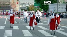 Korea Południowa: tłumy oglądają pochód robotów-mnichów w historycznym Seulu